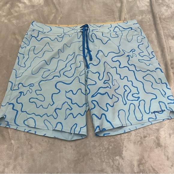 Patagonia Men's Size 28 Blue Hydropeak Boardshorts Blue 21865 - Picture 2 of 9